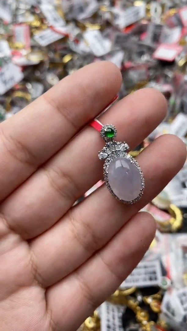 【闪购商品】翡翠戒指银S925镶嵌44444---1