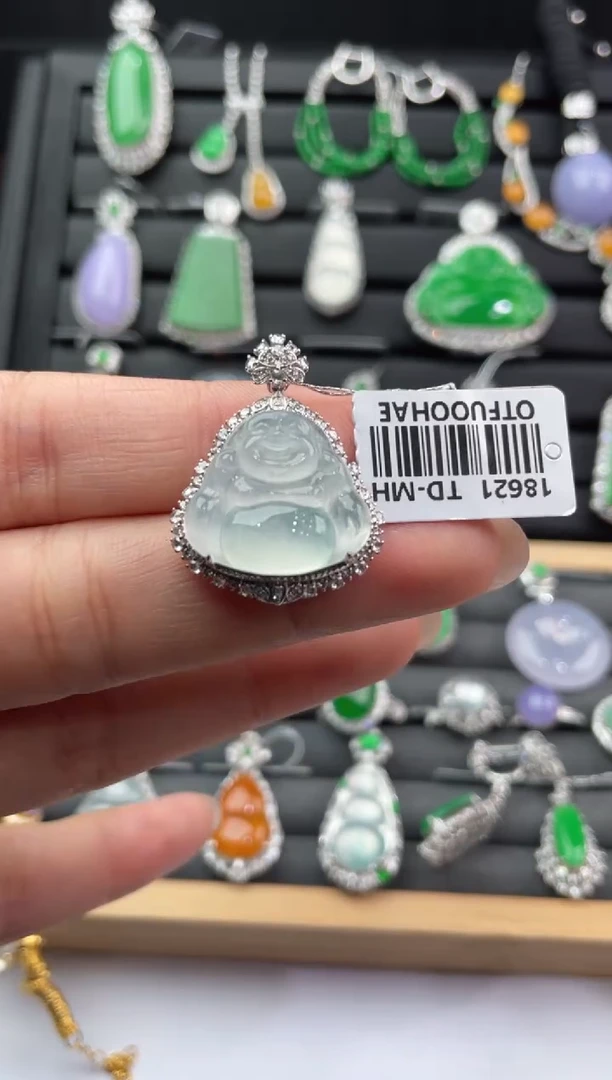 18K金镶嵌挂件翡翠ZHG01123-6