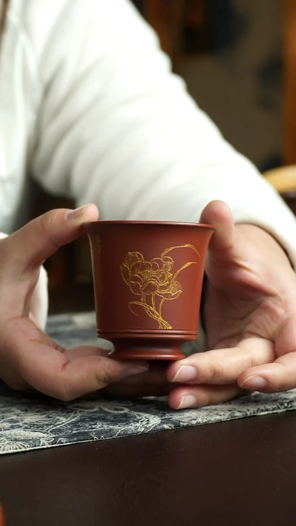 茶杯紫砂81号  宜兴紫砂原矿作品