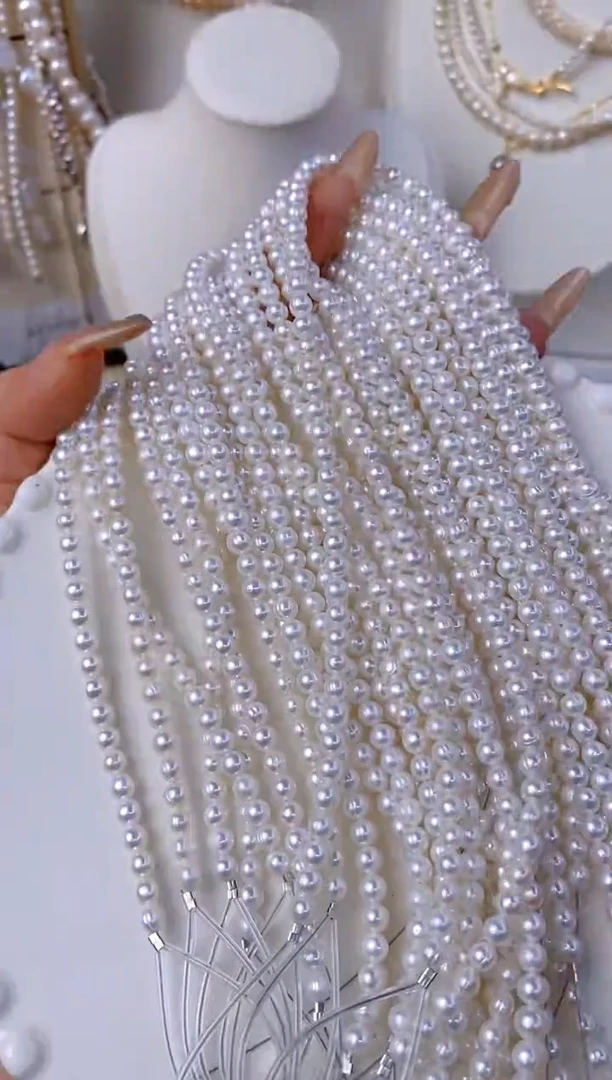 淡水珍珠未镶嵌颈饰V19