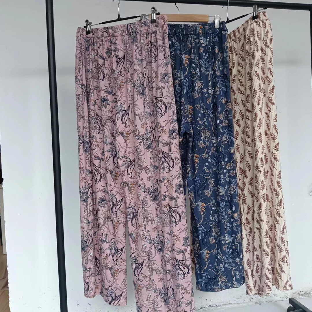 文凯林外贸家居花长裤