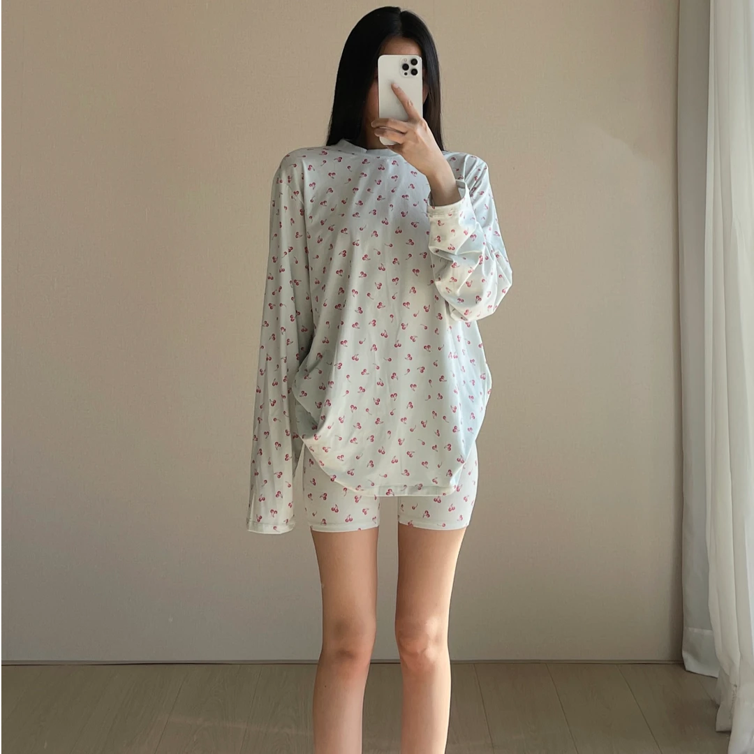 【消烦局长】Boyfriend轻呼吸柔感舒适随性慵懒莫棉T恤短裤长裤套装