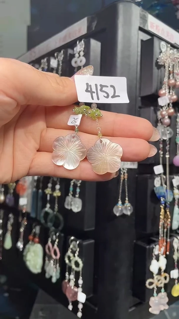 银S925镶嵌耳饰紫晶喜欢拍