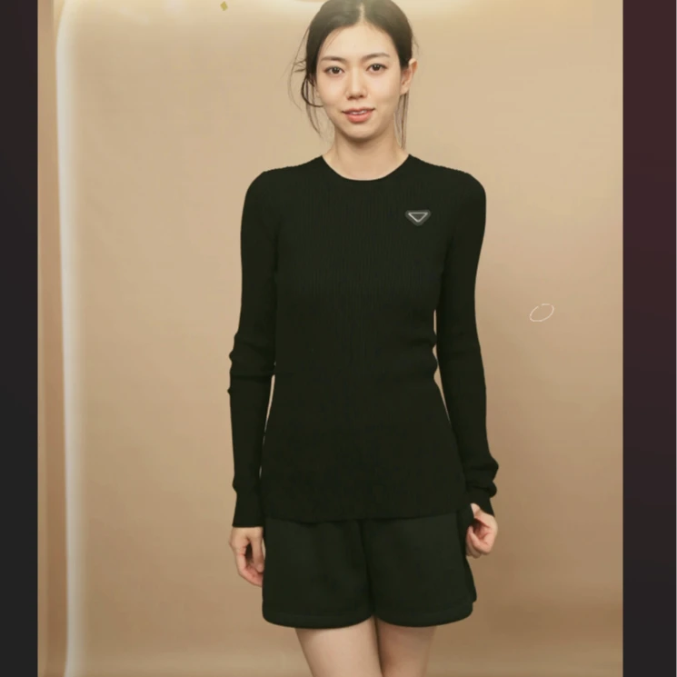 95新 Prada/普拉达 针织毛衣36码黑色/250905WYY8X03