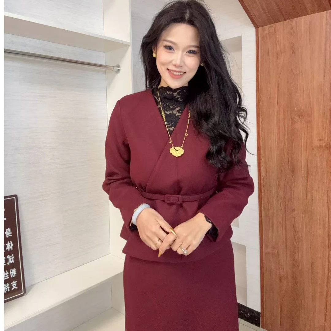 0216N时尚气质两件套女装