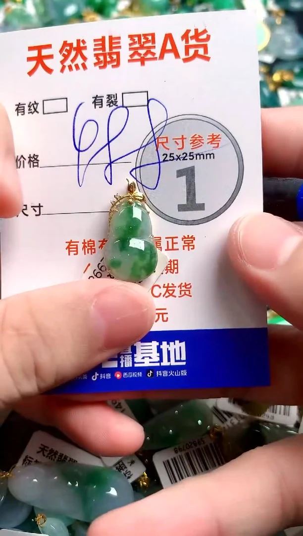 翡翠18K金镶嵌颈饰0952641983