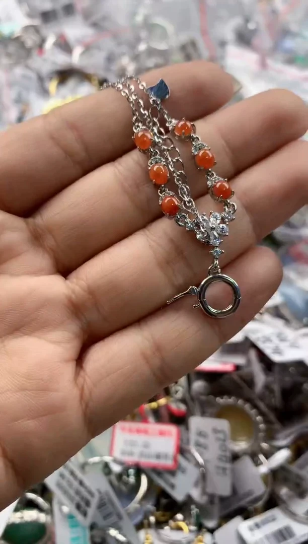 银S925镶嵌戒指翡翠4444----7