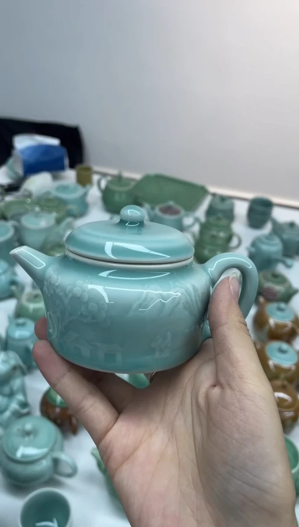 造****秋纯手工 特价福利 微瑕 慧仙青瓷