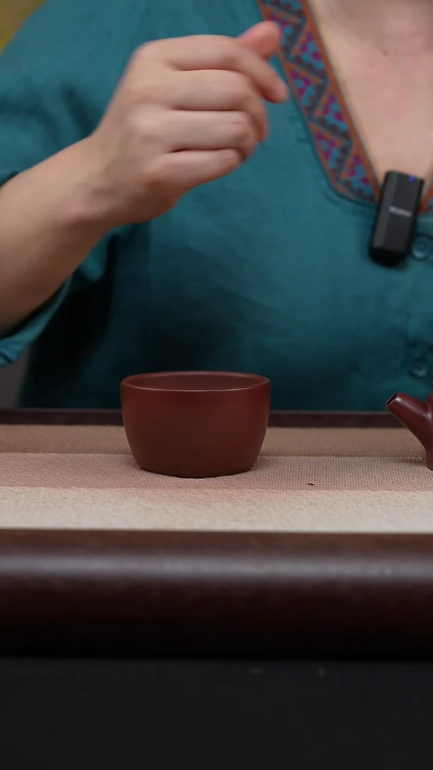【闪购商品】紫砂茶壶龙血砂-天圆地方小杯MH-1079