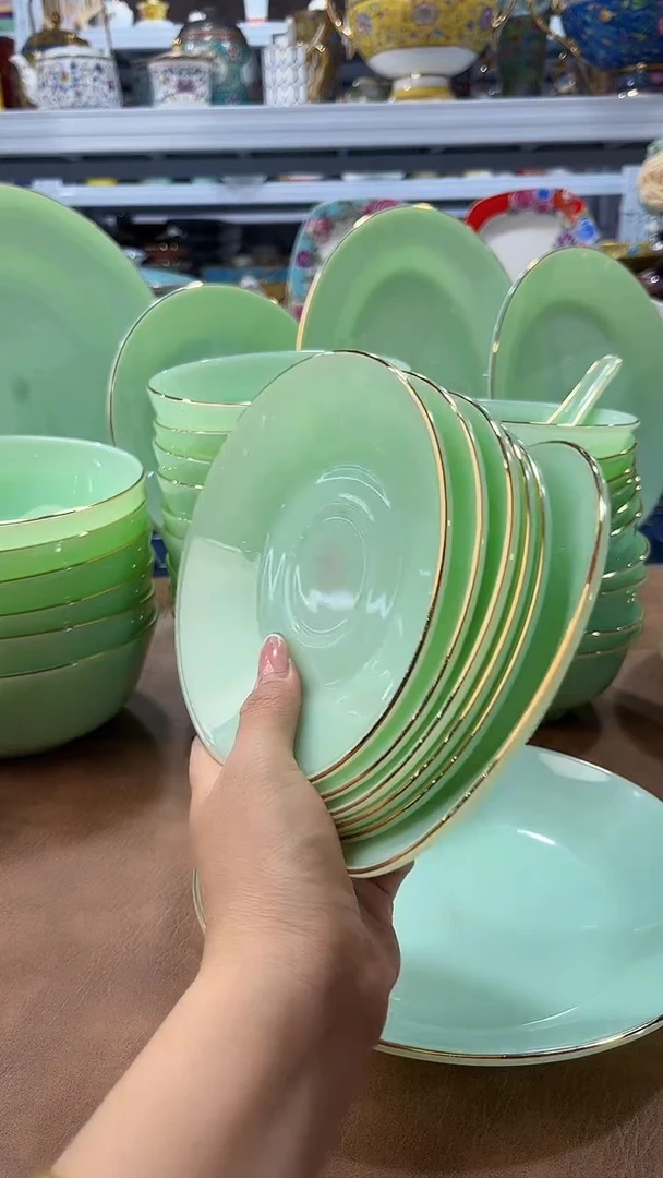 玉瓷6英寸骨碟6只餐具