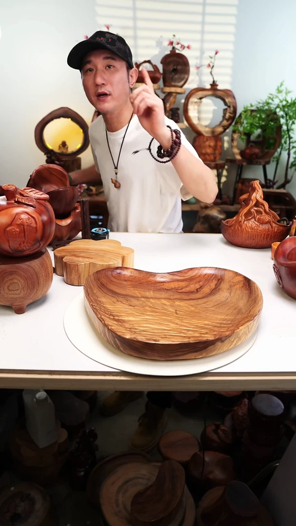 木香樟木摆件/大果盆