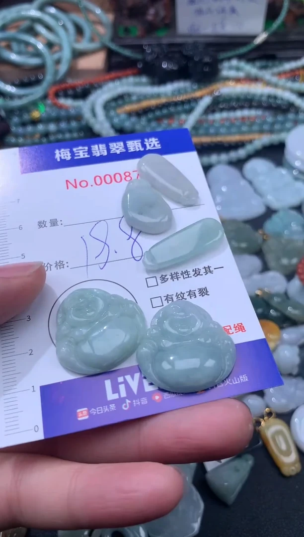 颈饰未镶嵌翡翠人***子18.8