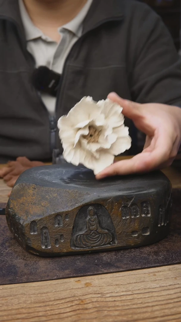 甘石陶艺福利福利白茶花手同