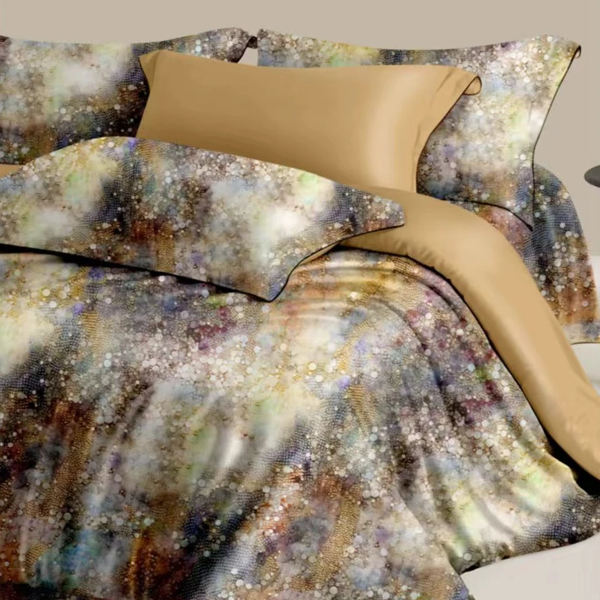 【天】HOUSE高奢全棉磨毛新疆长绒棉床单款四件套秋冬加厚款-光里