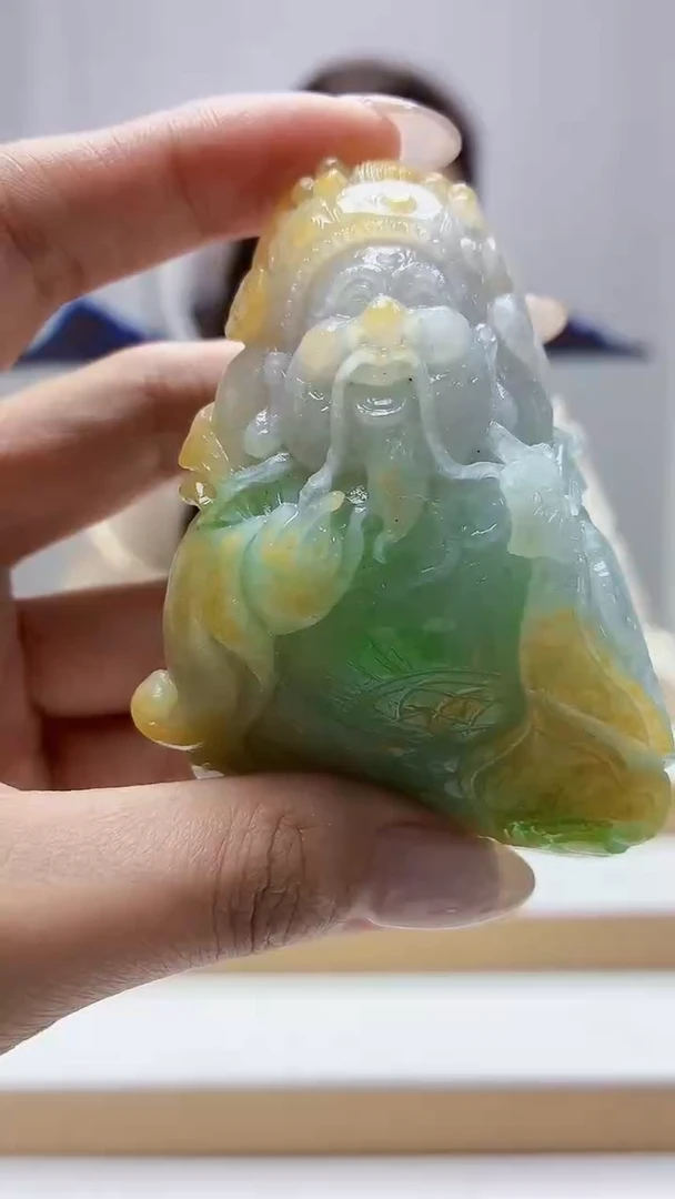 未镶嵌定制翡翠4829MM-毛货挂件50