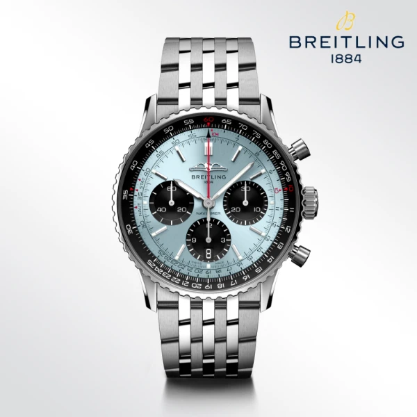 99新 BREITLING/百年灵 航空计时B01/表径43mm/公价69800元/表