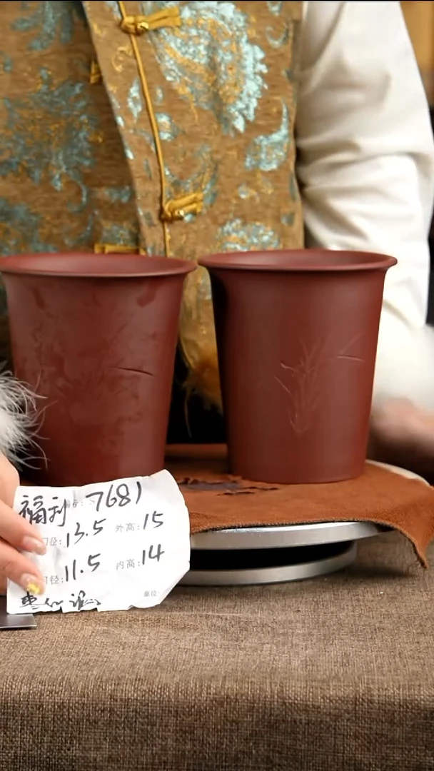 紫砂花盆花卉工艺7681