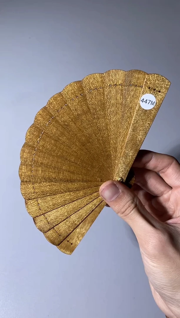 【闪购商品】金丝楠447号10cm金丝楠木小叶桢楠掌中扇