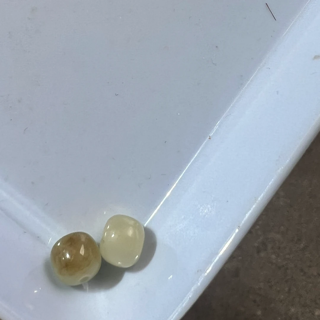 和田玉老料糖色老型珠卡8珠子多样性发货拍一发一