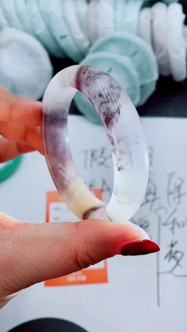 【闪购商品】石英质玉手镯未镶嵌P158-56-57