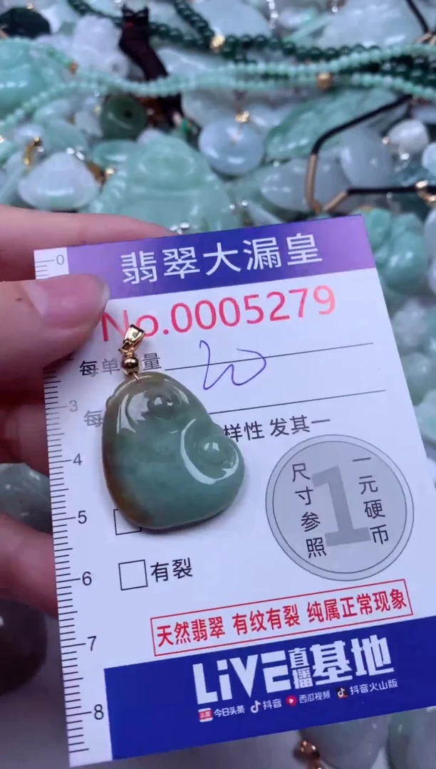 吊坠(不含链)未镶嵌翡翠5279