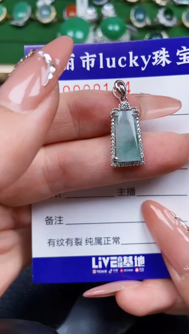 【闪购商品】翡翠颈饰银S925镶嵌0134