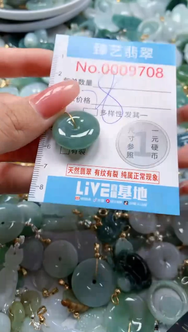 翡翠未镶嵌吊坠(不含链)9708