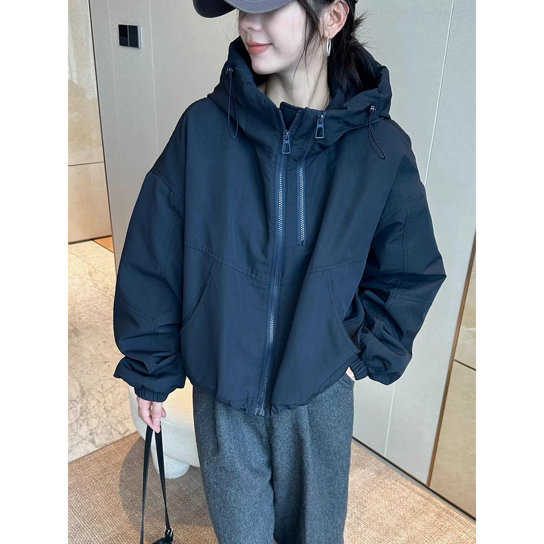 2024秋冬新款连帽厚款休闲外套8073