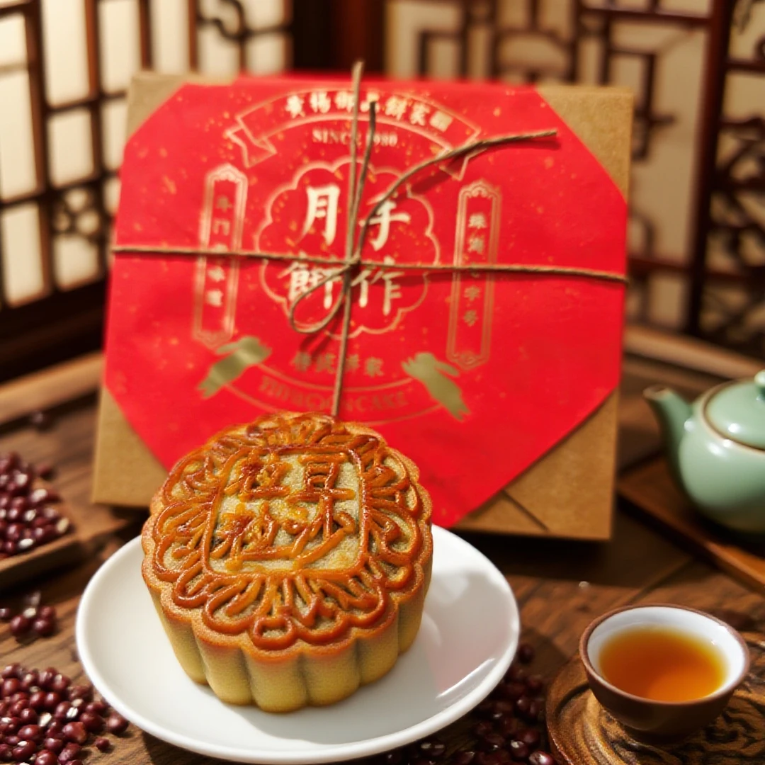 【斗门非遗·豆沙月饼】香滑豆沙+低糖低油｜珠海老字号限量