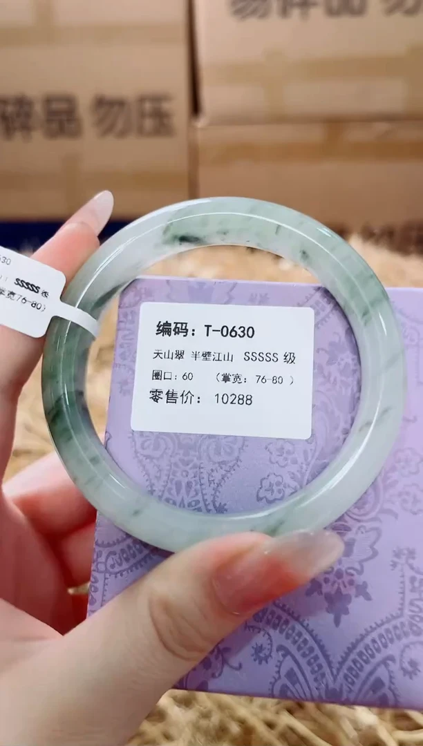 未镶嵌手镯石英质玉T-0630