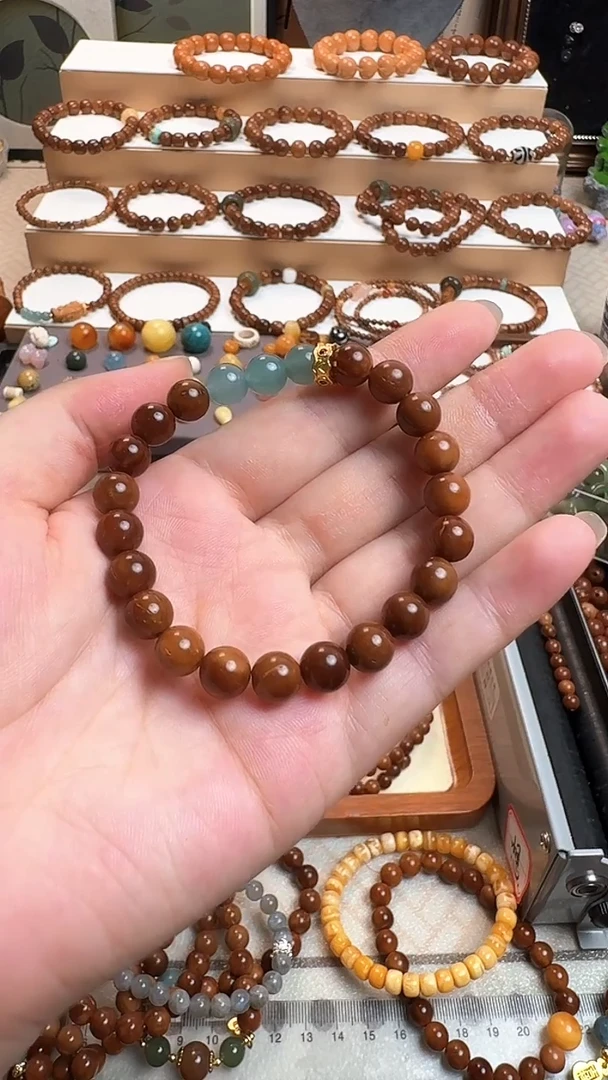 未镶嵌库克手串蓝翡库克卡8单圈