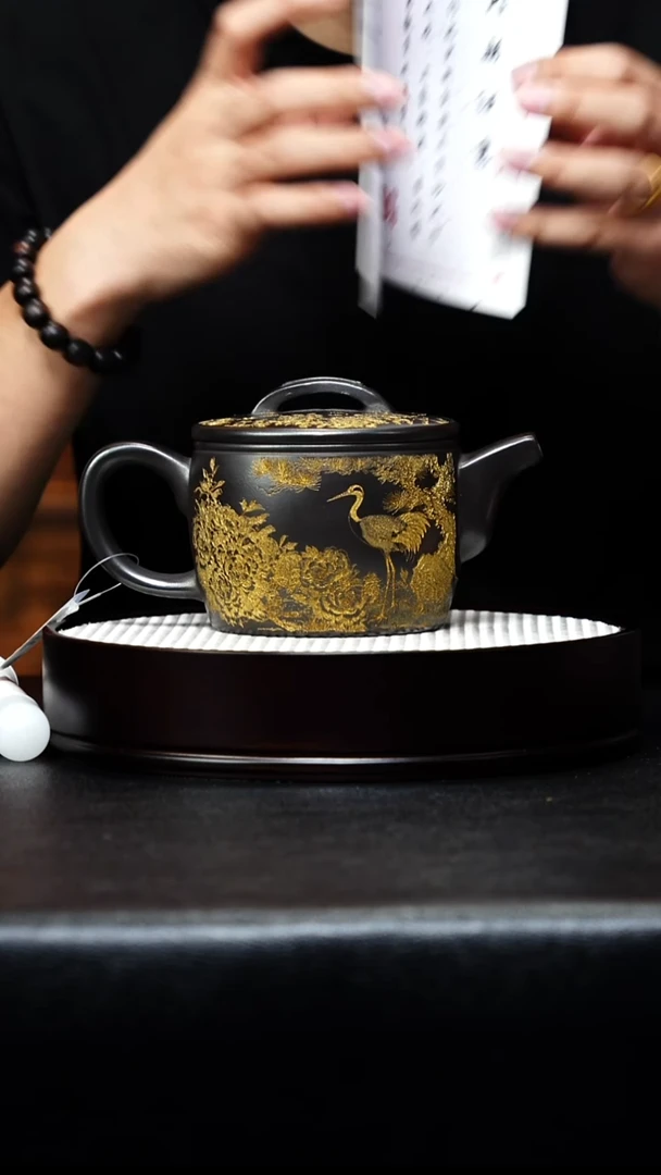 茶壶紫砂宜兴手工原矿紫砂 大汉瓦 石黄 高艳 h065