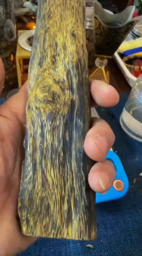 【闪购商品】沉香摆件紫棋虫漏块料72克