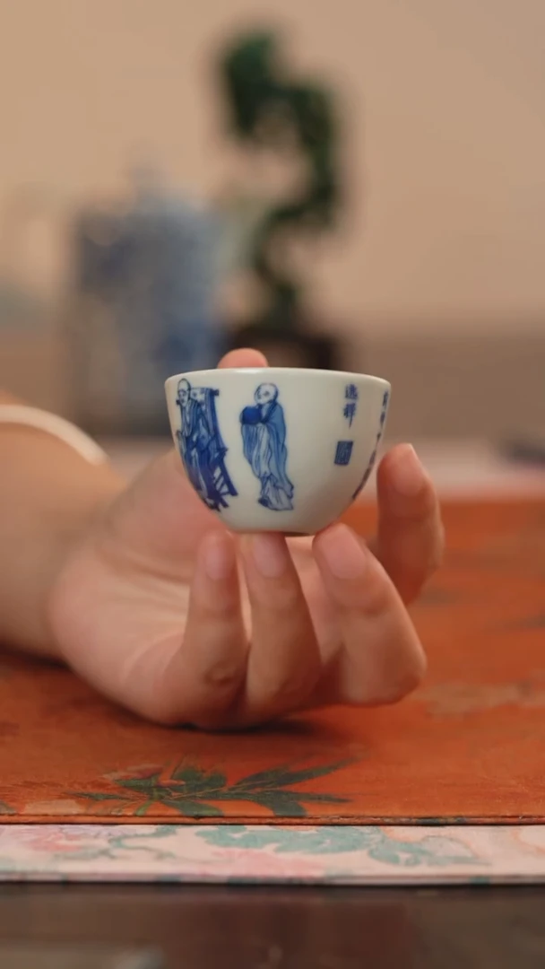 天心雅器饮中八仙小杯