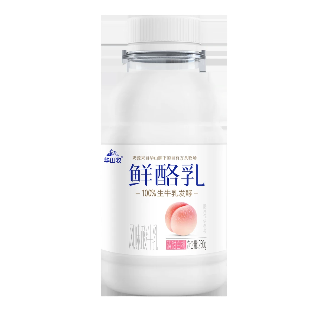 华山牧鲜酪乳清甜白桃味 250g