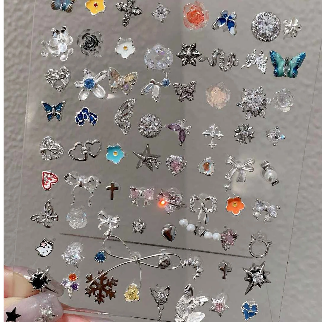 足银耳饰 RINGRING商店银饰耳钉纯银999养耳洞耳环耳骨钉双耳洞