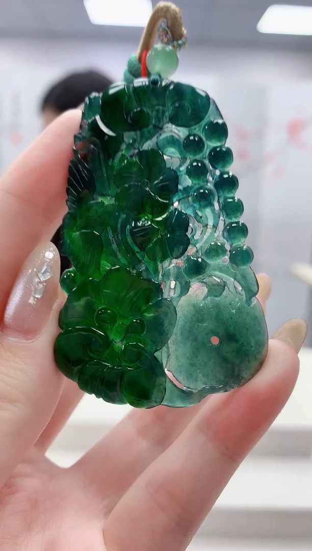 未镶嵌定制翡翠4812jw-毛货挂件55