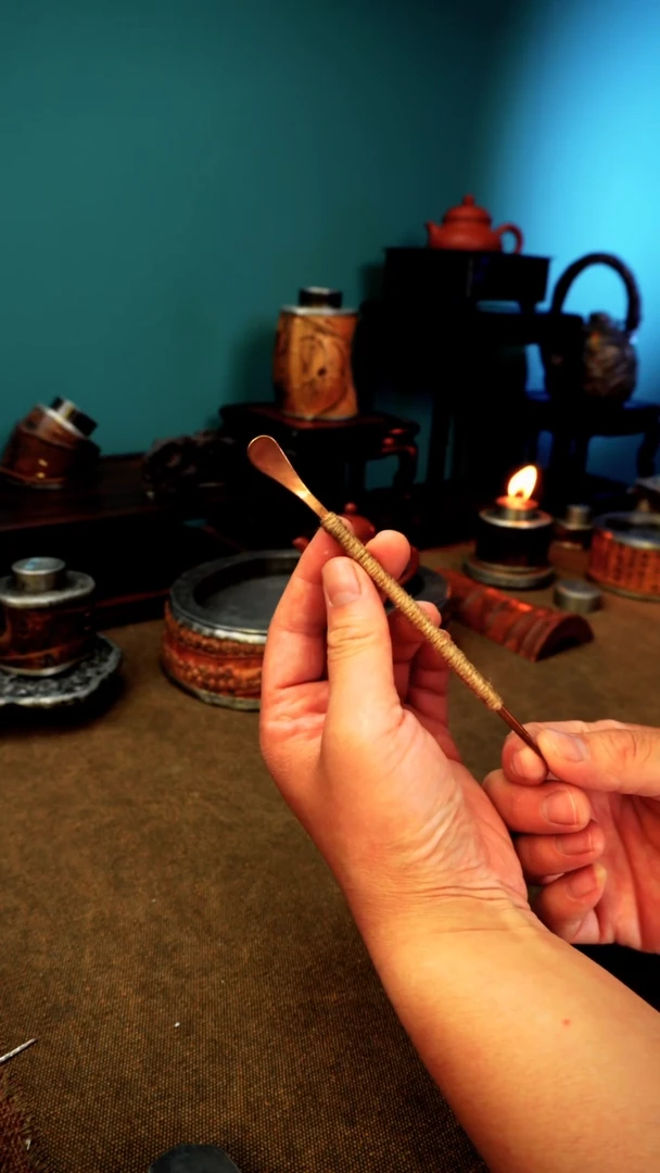 4156开播福利缠绳铜茶针拨长15