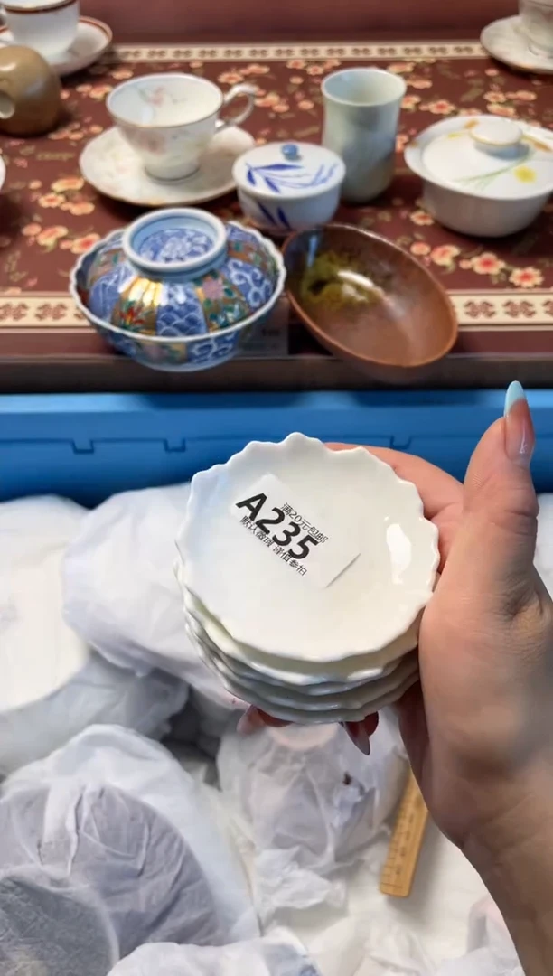 瓷片美*哒瓷器瓷器A235