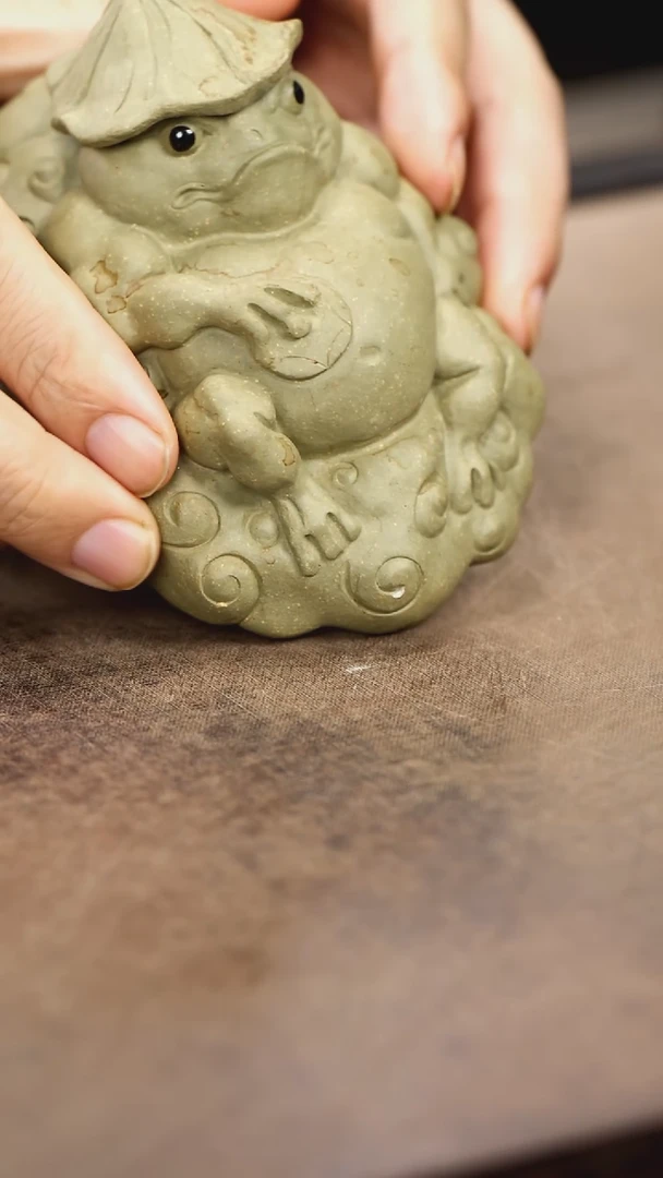 紫砂茶宠紫砂逍遥蛙