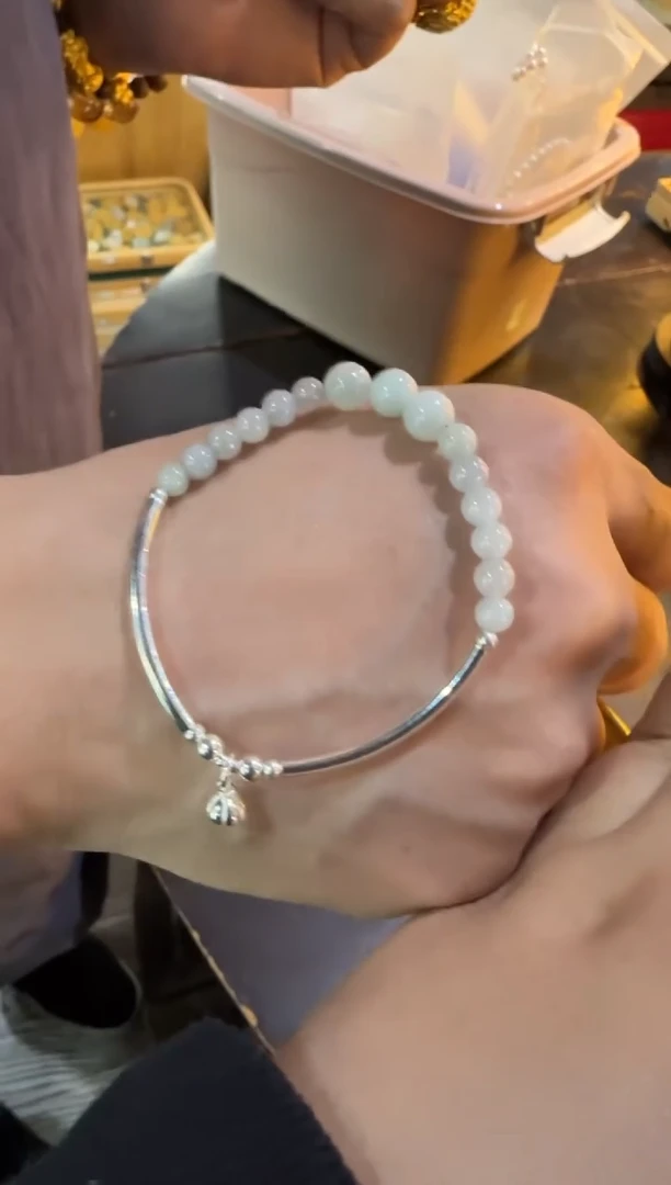 【闪购商品】淡水珍珠手绳银S925镶嵌天然珍珠手链
