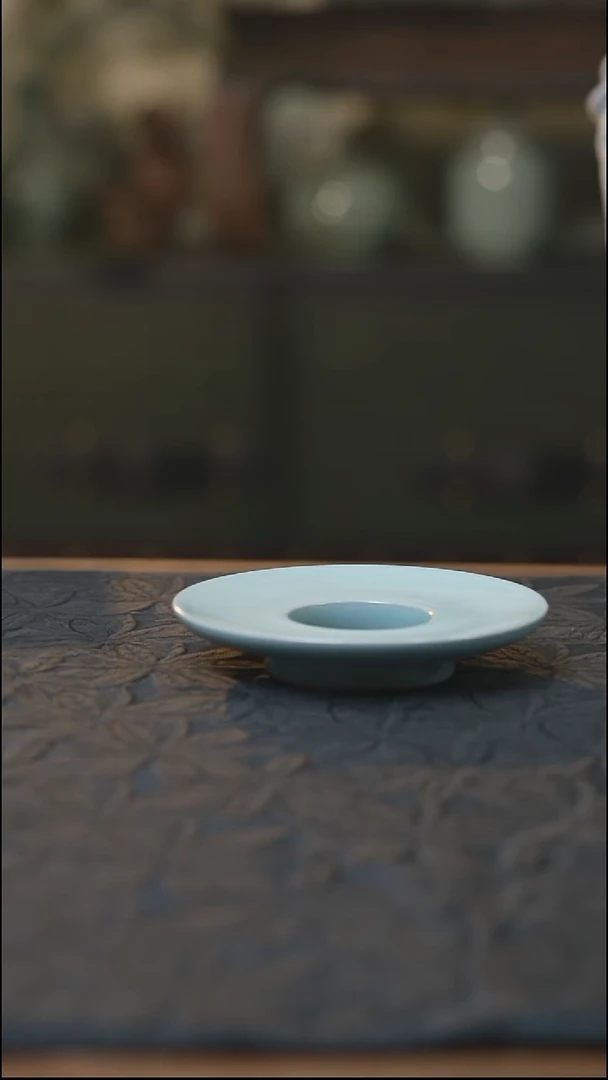汝瓷 （拾汝）（天青）杯垫