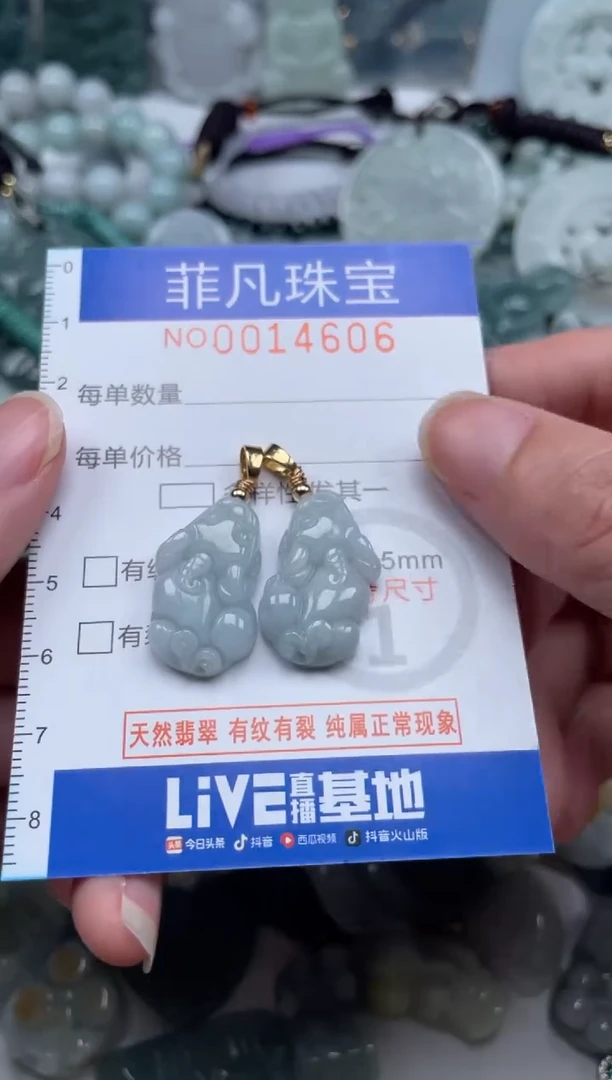 颈饰未镶嵌翡翠14606