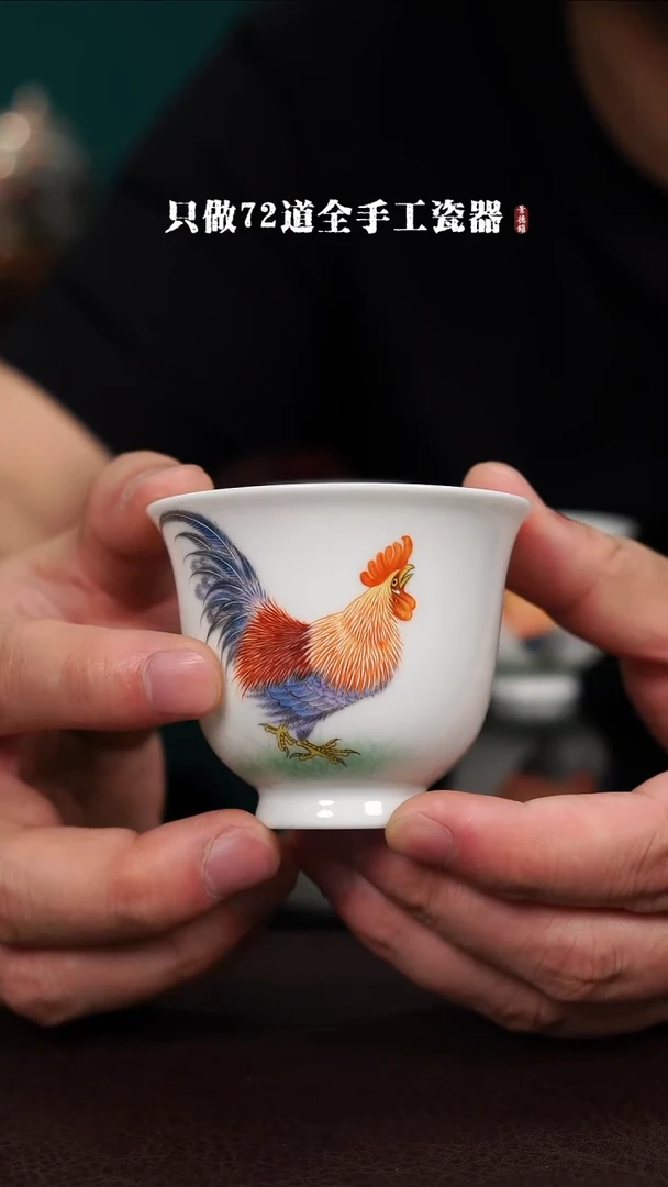 ?**蓝景德镇手工手绘陶瓷