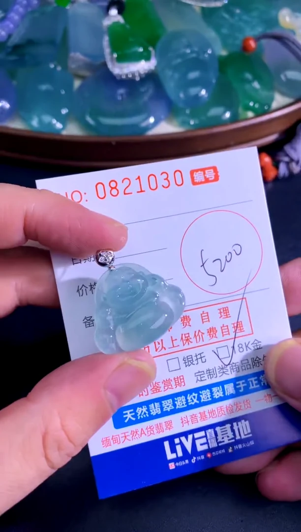 颈饰未镶嵌翡翠天然A货翡翠