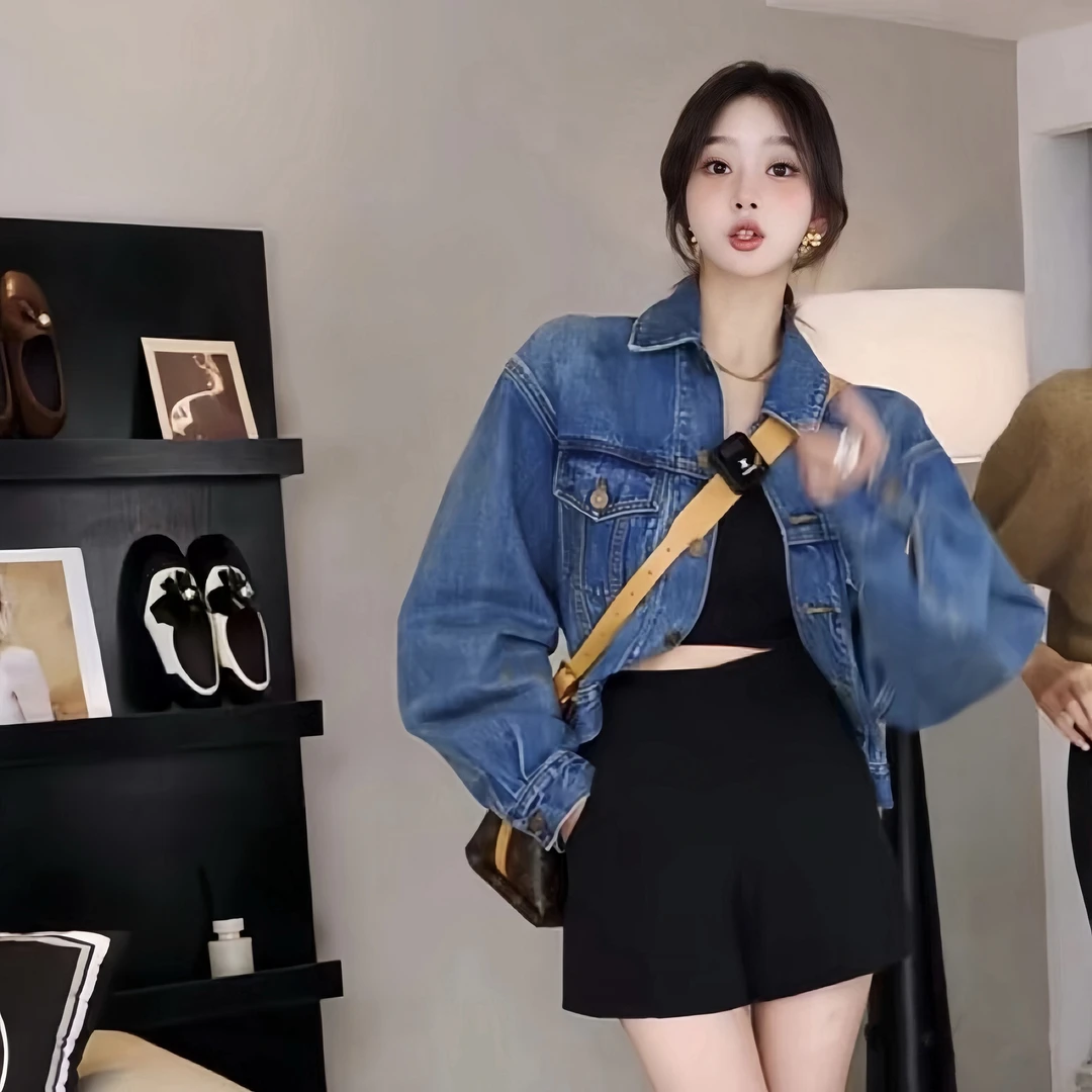 【STAR】高腰阔腿裤百搭休闲纯色短裤