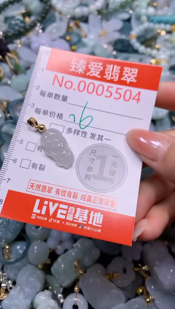 吊坠(不含链)未镶嵌翡翠5504