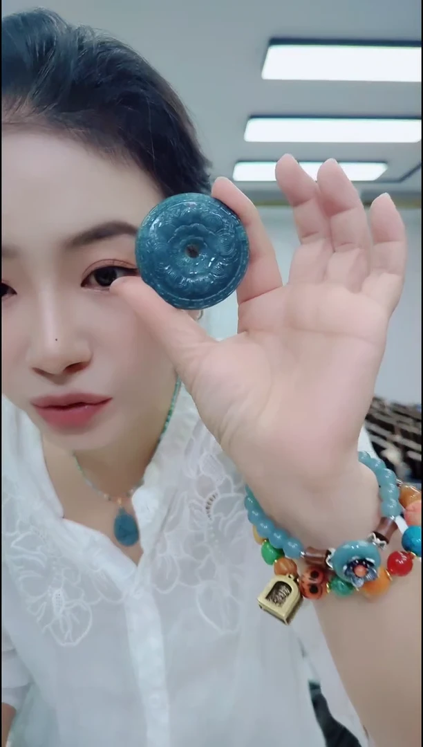 翡翠未镶嵌颈饰0934翡翠平安扣成品