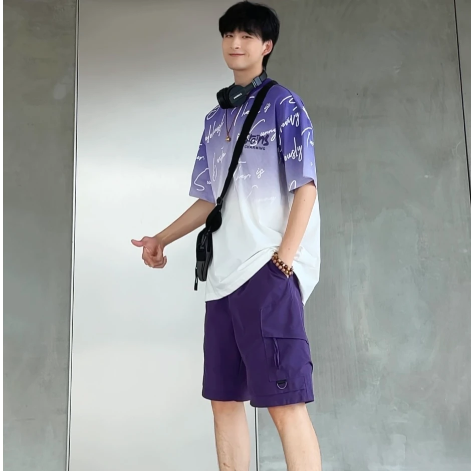 迈特优夏季7A抗菌凉感防晒半袖新款圆领百搭休闲宽松上衣短袖5281