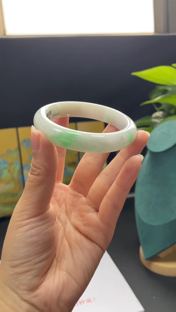 未镶嵌手镯翡翠44#天然缅甸A货翡翠手镯55-57圈口